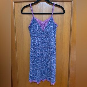 NWT Aerie Purple Floral Chemise Size S